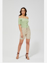 Moodo Bež ženske kratke hlače Moodo