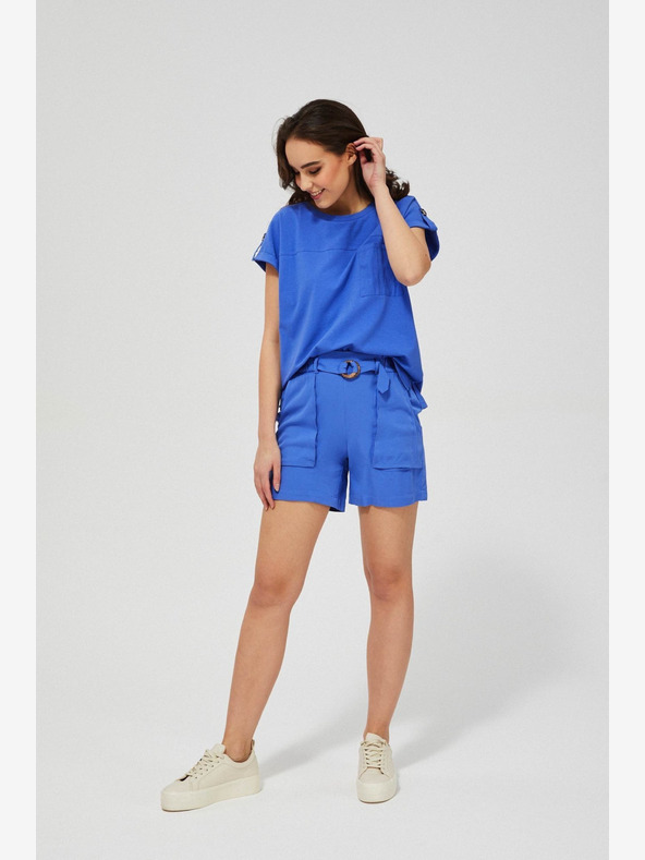 Moodo Modre ženske kratke hlače Moodo