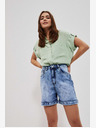 Moodo Modre ženske kratke hlače iz džinsa Moodo