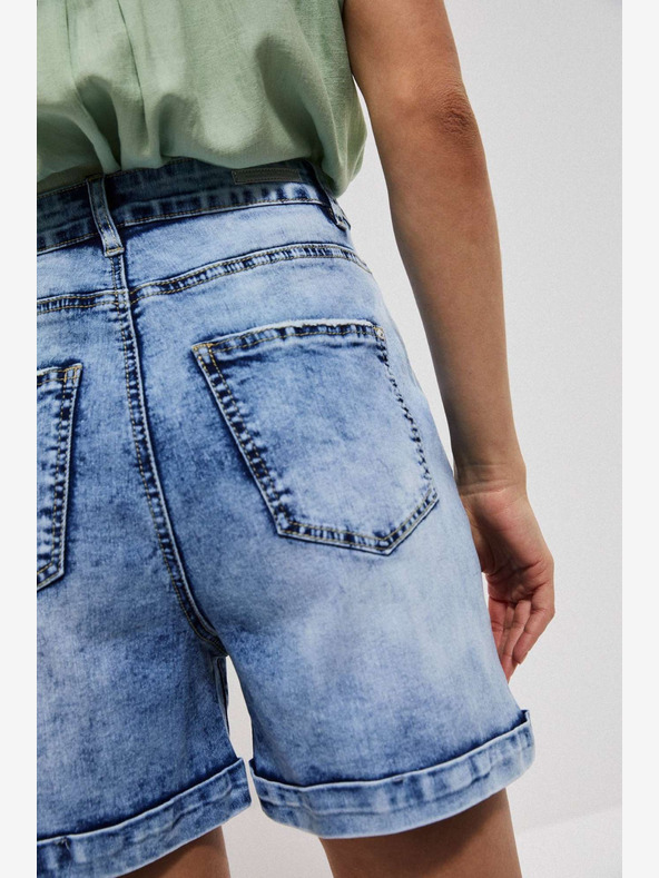 Moodo Modre ženske kratke hlače iz džinsa Moodo