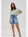 Moodo Modre ženske kratke hlače iz džinsa Moodo