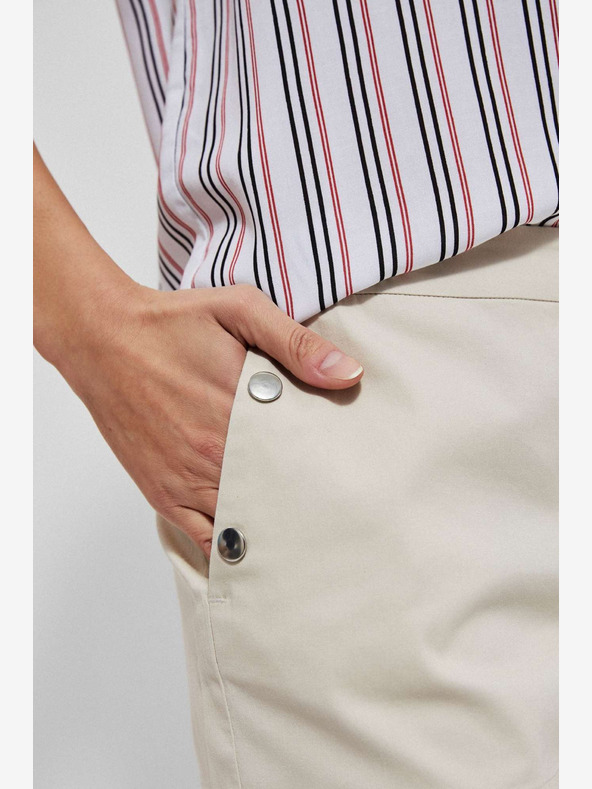 Moodo Kremaste ženske hlače Moodo