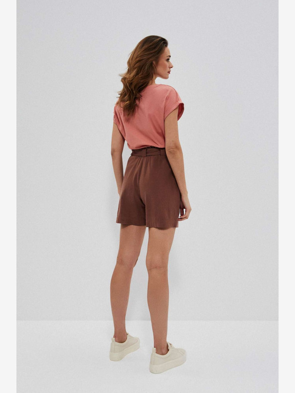 Moodo Rjave ženske kratke hlače Moodo