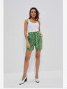 Moodo Zelene ženske hlače s pikami Moodo