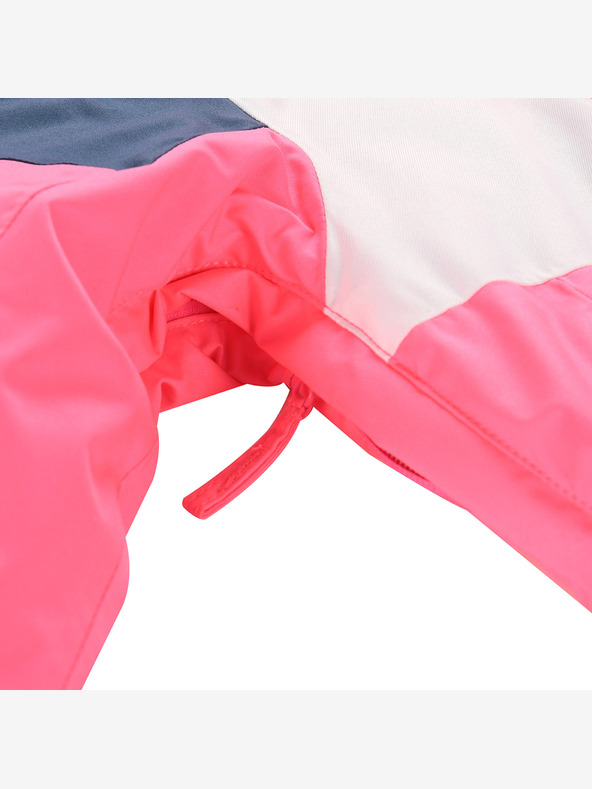 ALPINE PRO Otroška smučarska jakna s ptx snežno membrano ALPINE PRO DEARO neonsko šokantno roza