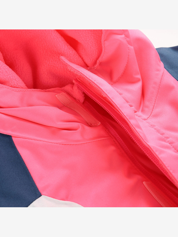 ALPINE PRO Otroška smučarska jakna s ptx snežno membrano ALPINE PRO DEARO neonsko šokantno roza