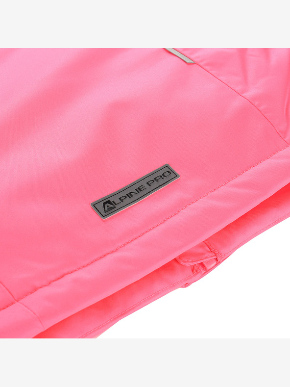 ALPINE PRO Otroška smučarska jakna s ptx snežno membrano ALPINE PRO DEARO neonsko šokantno roza