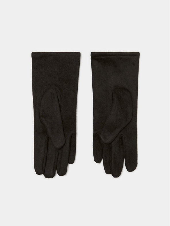 Moodo Črne ženske rokavice s kristali Moodo