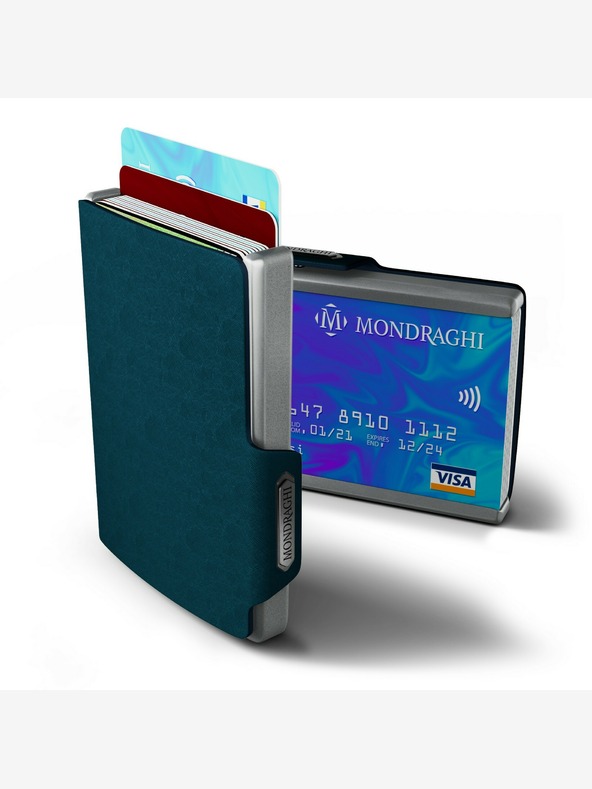 Mondraghi Denarnica Mondraghi Saffiano - modra