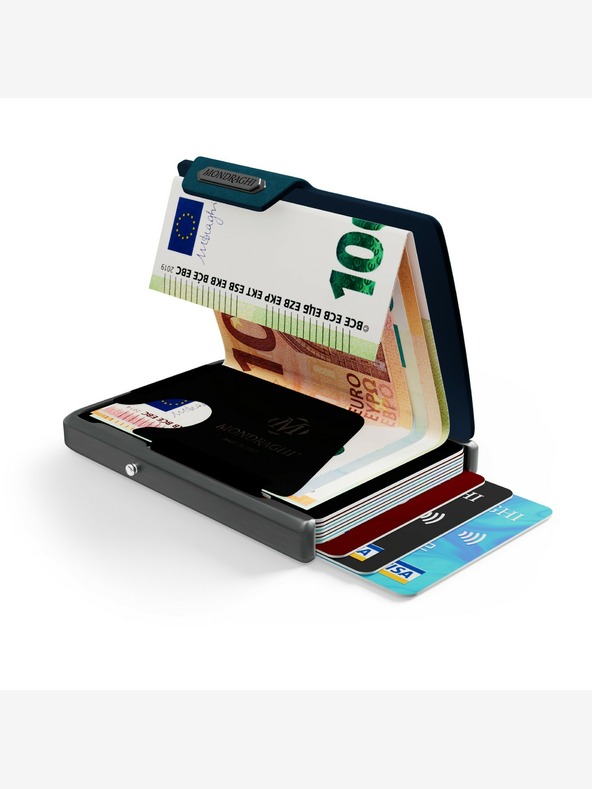 Mondraghi Denarnica Mondraghi Saffiano - modra