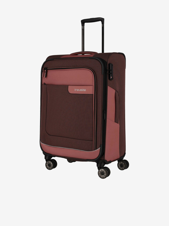 Travelite Roza in rjava Travelite Viia 4w M