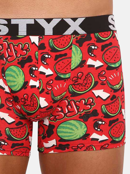 Styx Moške boksarice Styx z dolgimi umetniškimi hlačami športne elastične arbuze