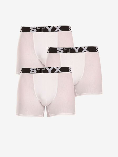 Styx Komplet treh - moške boksarice Styx dolge športne elastične