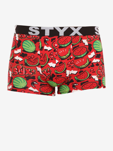 Styx Zeleno-rdeče moške vzorčaste boksarice Styx art Melons