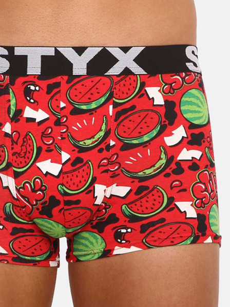 Styx Zeleno-rdeče moške vzorčaste boksarice Styx art Melons
