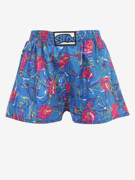 Styx Roza in modre vzorčaste hlače za dečke Styx art Jáchym hearts
