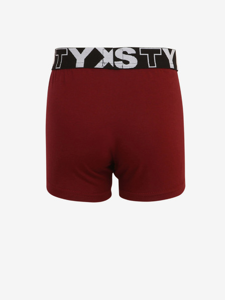Styx Bordo fantovske boksarske hlače Styx