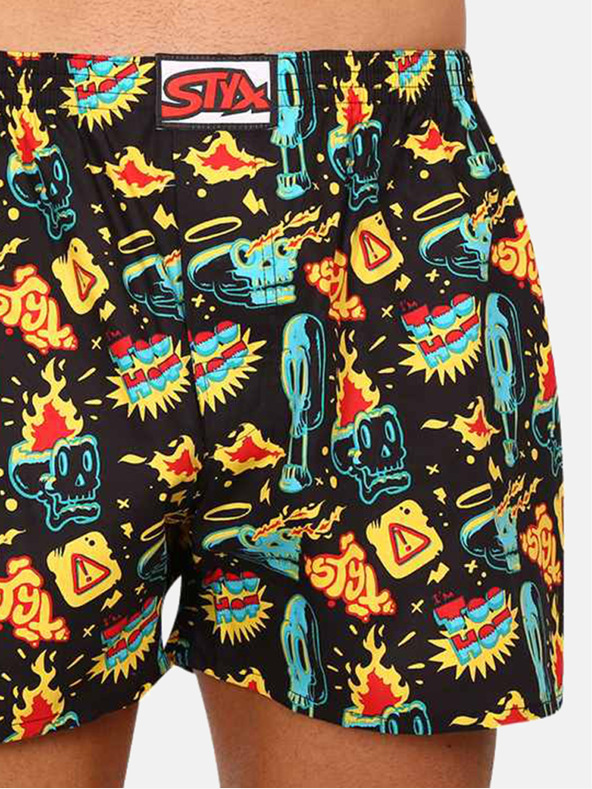 Styx Črne moške kratke hlače Styx art Toohot
