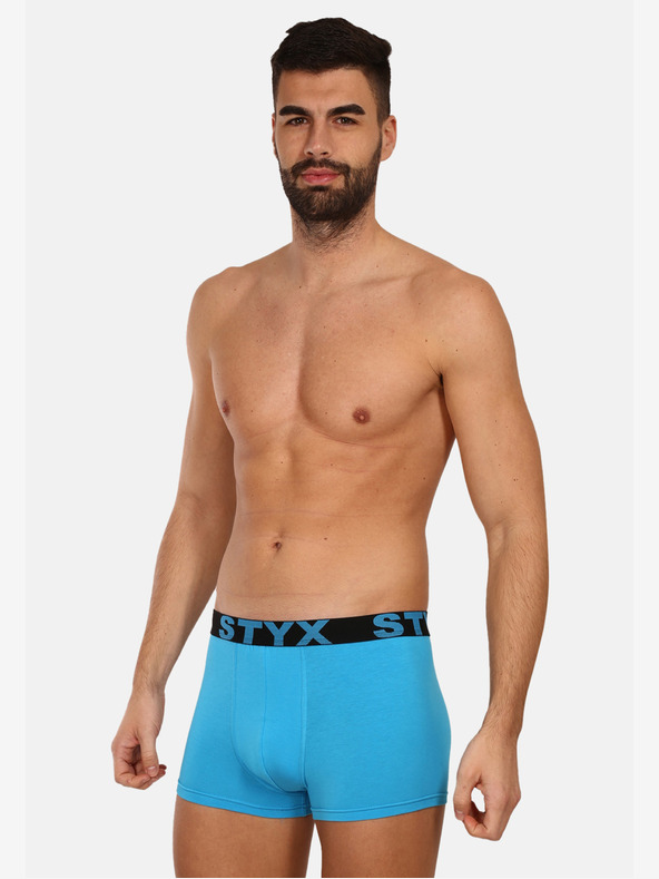 Styx Styx moške boksarice športne elastične svetlo modre barve