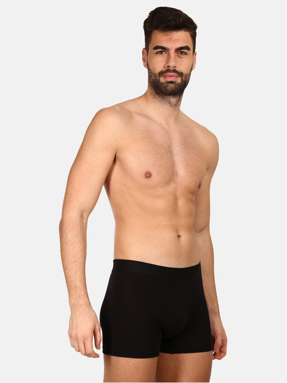 Nedeto Komplet sedmih moških boksarskih hlač Nedeto v črni in modri barvi