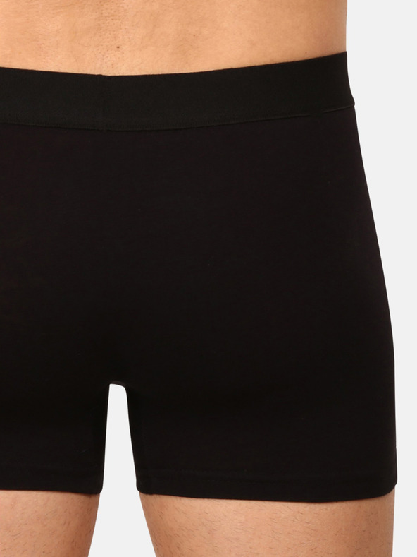 Nedeto Komplet sedmih moških boksarskih hlač Nedeto v črni in modri barvi