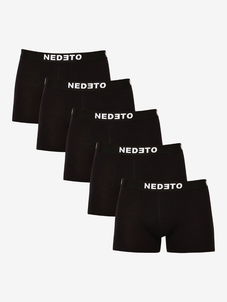 Nedeto Komplet petih moških boksaric v črni barvi Nedeto