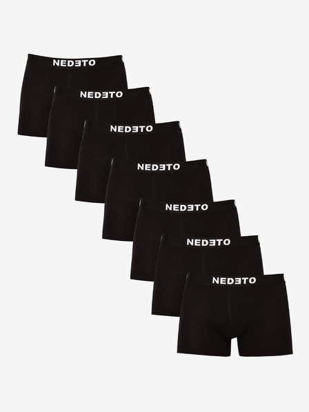 Nedeto Komplet sedmih moških boksaric v črni barvi Nedeto