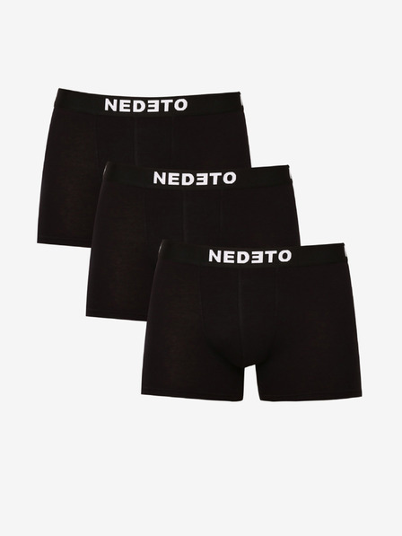 Nedeto Komplet treh moških boksaric v črni barvi Nedeto