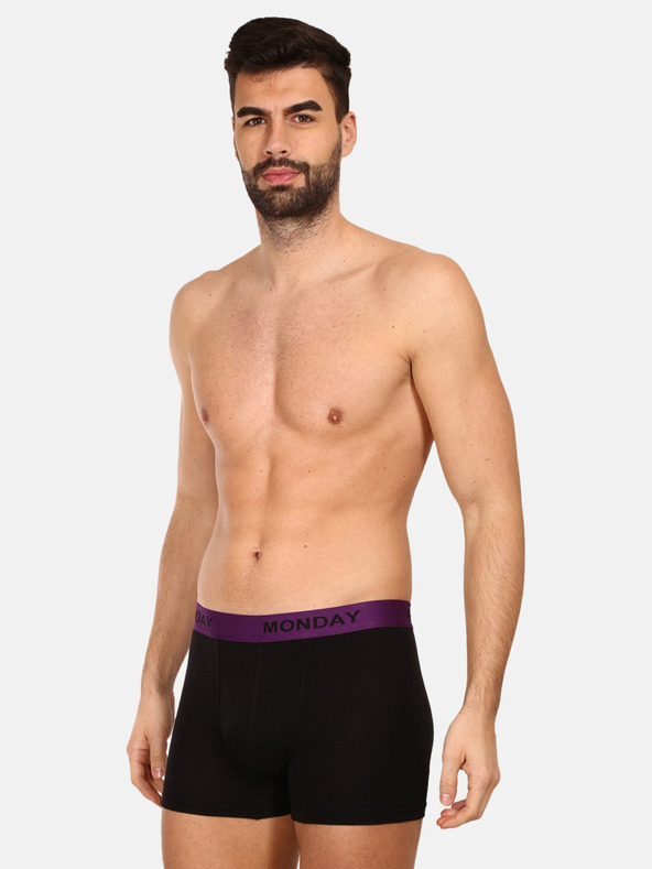 Nedeto Komplet sedmih moških boksaric v črni barvi Nedeto