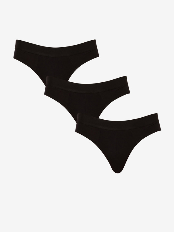 Nedeto Komplet treh moških hlačk v črni barvi Nedeto