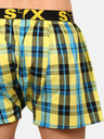 Styx Modro-rumene moške kariraste kratke hlače Styx