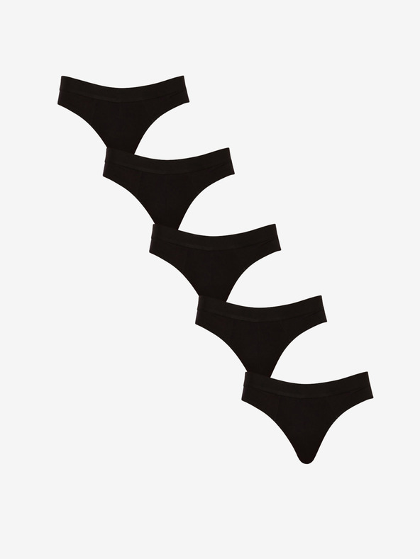 Nedeto Komplet petih moških hlačk v črni barvi Nedeto