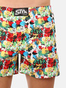 Styx Rumeno-rdeče moške kratke hlače z vzorcem Styx premium art Emoji
