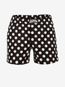 Styx Črne moške kratke hlače Styx premium art Polka dots