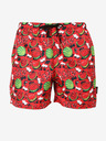 Styx Rdeče moške kopalke Styx Melons z vzorcem