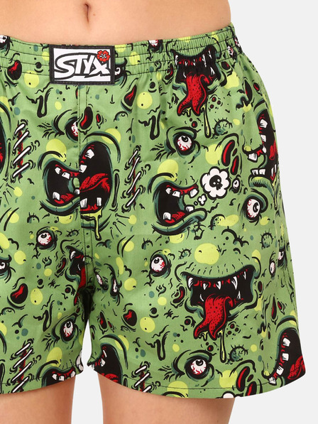 Styx Zelene ženske hlače za spanje z vzorcem Styx zombie