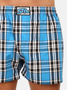Styx Modre moške kariraste kratke hlače Styx