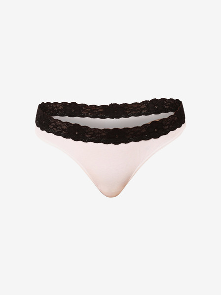 Styx Bele ženske tangice s čipko Styx