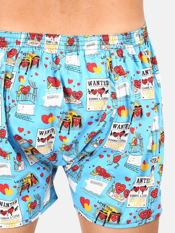 Styx Turkizne moške kratke hlače Styx za valentinovo v paru