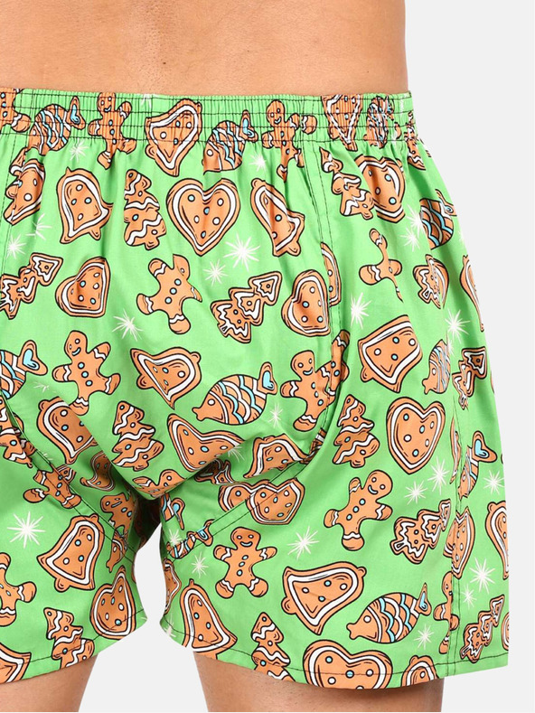 Styx Svetlo zelene moške božične hlače Styx Christmas Gingerbread