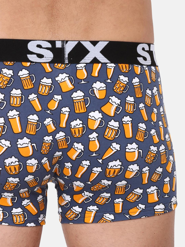 Styx Sive moške vzorčaste boksarice Styx Pivo