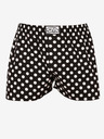 Styx Črno-bele moške kratke hlače s pikami Styx Polka dots