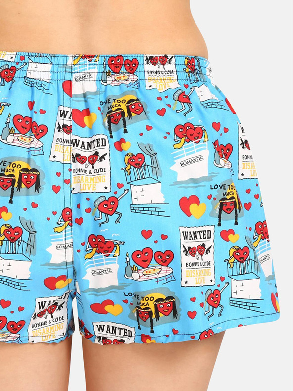 Styx Svetlo modre Styxove kratke hlače za valentinovo