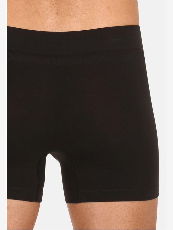 Nedeto Komplet petih moških brezšivnih boksaric iz bambusa v črni barvi Nedeto