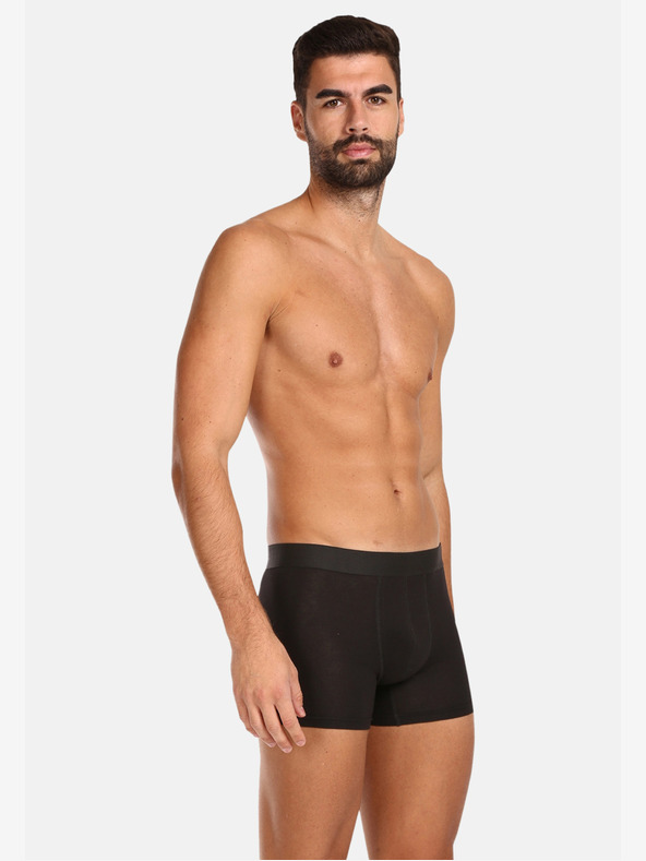 Nedeto Komplet petih moških boksaric plus size v črni barvi Nedeto