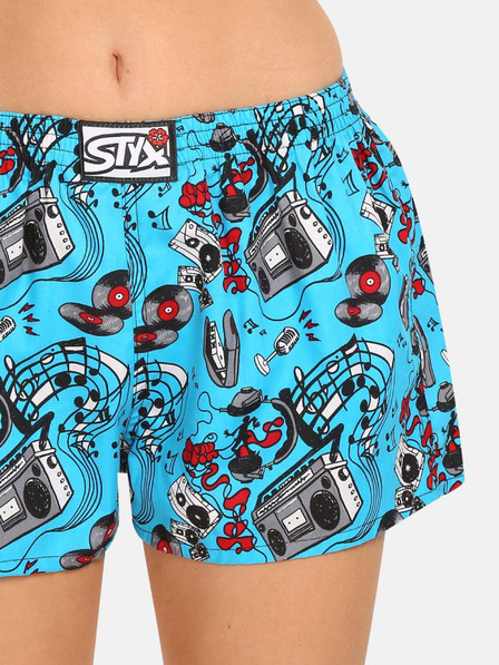 Styx Modre ženske kratke hlače Styx art Music