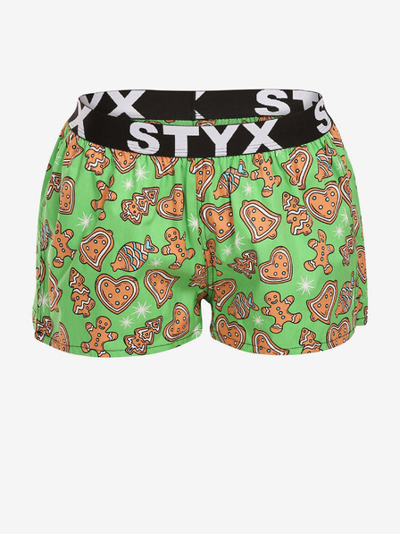 Styx Ženske kratke hlače Styx art sports rubber Božični medenjaki