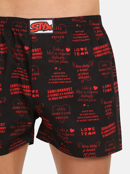 Styx Črne moške kratke hlače Styx art Valentine's Day lyrics