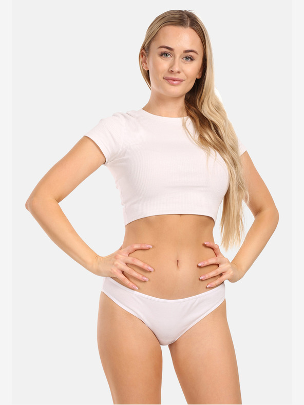 Nedeto Komplet treh modrih, rdečih in belih ženskih hlačk Nedeto