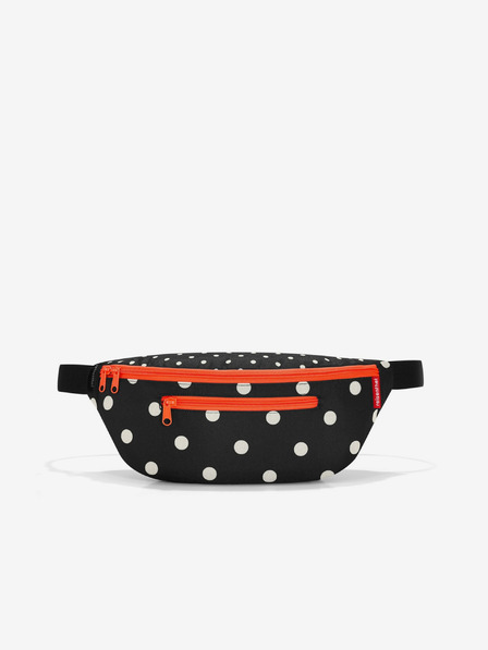 Reisenthel Rdeča in črna ženska torbica z rdečimi pikami Reisenthel Beltbag M Mixed Dots
